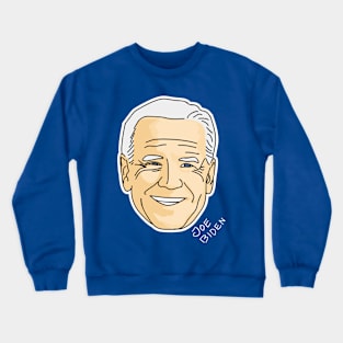 Fine Biden Face Illustration Crewneck Sweatshirt